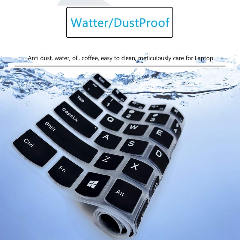 MUBUY-GOL Keyboard Cover for Lenovo Flex 14 14" |Lenovo Flex 15 15.6" |Yoga C940 C930 920 13.9" |Yoga 720 720S 730 13.3" | Yoga 720 12.5" |Yoga C740 14"|Ideapad 720s 13" 14"-Black - Image 5